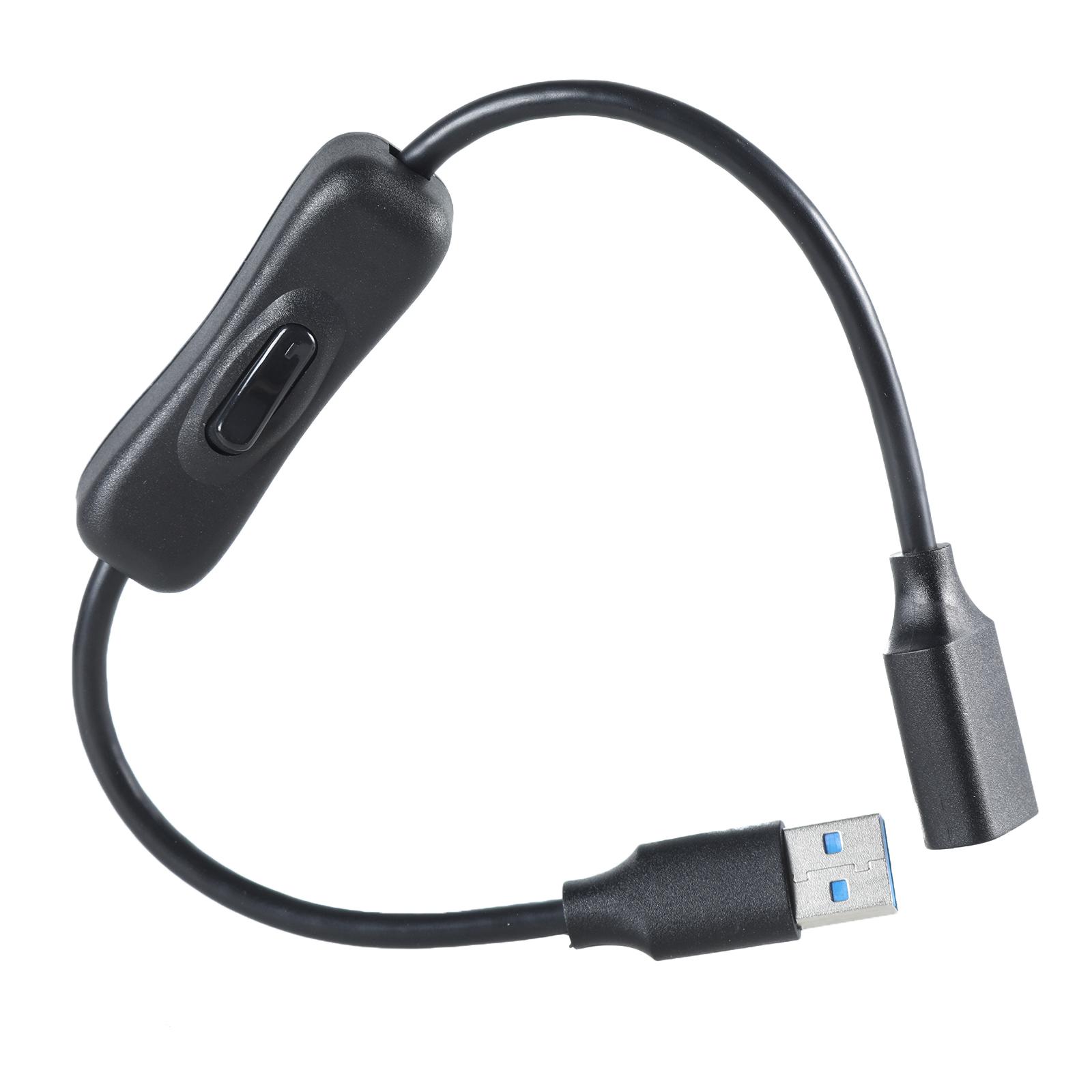 

Удлинительный кабель USB 3.0 с выключателем питания, высокоскоростной передачей данных и зарядкой, светодиодный светильник для USB-вентилятора 30CM