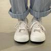 Niche Design Girls White Shoes Flat Casual Canvas Shoes Trendy Versatile New Board Shoes