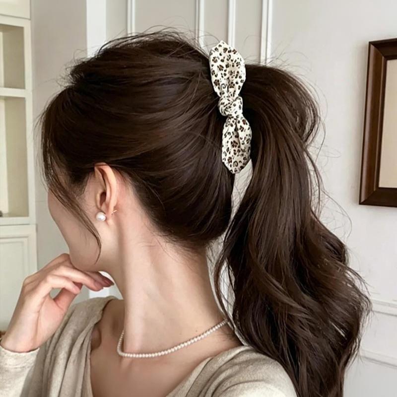 Women's Princess Style Bow Hair Clip Sweet Small Floral Pattern Hair Accessory for Graduation Ceremony Daily Wear