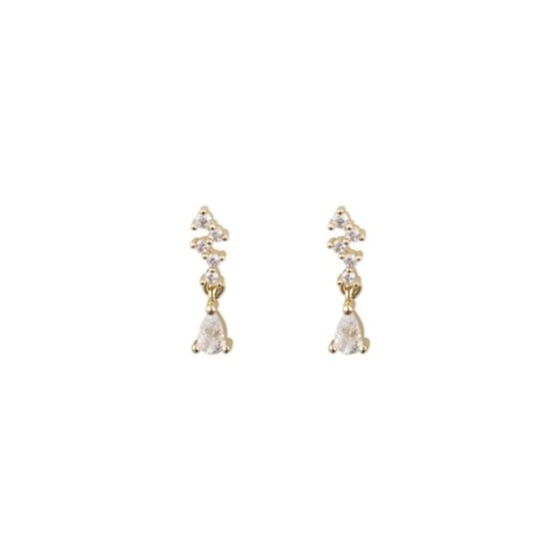 aora MINI CZ DROP EARRING DW_263