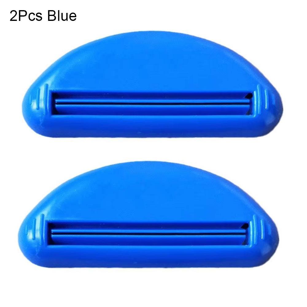 

2/4Pcs Plastic Toothpaste Dispenser Holder Manual Toothpaste Tube Clips Bathroom Accessories 2Pcs Blue