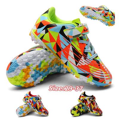Barn Fotballsko TF Innendørs Fotballsko Barn Klosser Gress Treningssko Torv Sport Fottøy Ungdom Utendørs Futsal Fotballsko