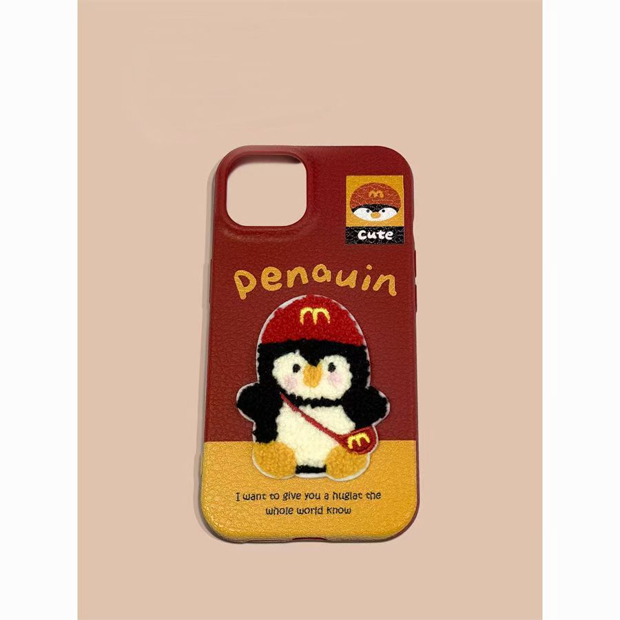 Embroidered West Highland Apple 16 ProMax Mobile Phone Case IPhone 15 Pro New Model 13 Women 12 Soft 14 Leather Pattern XR