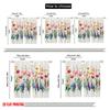 2pcs,2D Plane Printing Curtains&Window Treatment Blooming Canvas Polyester (without Rod) Decorations For Home Perfect for
