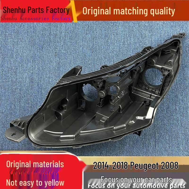 Peugeot 2008 (2014-2018) Headlight Rear Housing - Black Plastic Shell Standard Passenger Side, PP+1 piece