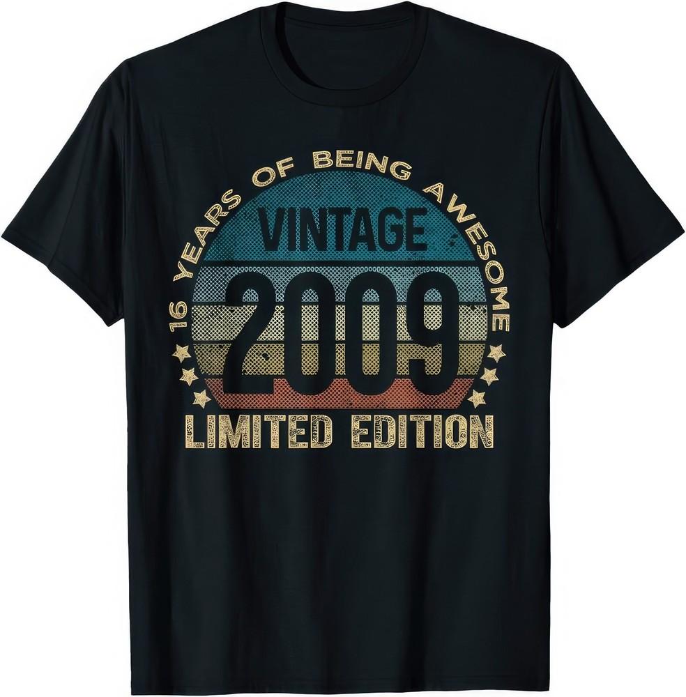 

Vintage 2009 Limited Edition 16 Year Of Being Awesome 16th Birthday Gift T Shirt XL