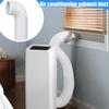 Portable Ac Hose Connector Air Conditioner Hose Connector Fit 5.1in 5.9in Diameter Pipe Joint for Living Room Indoor Workplace