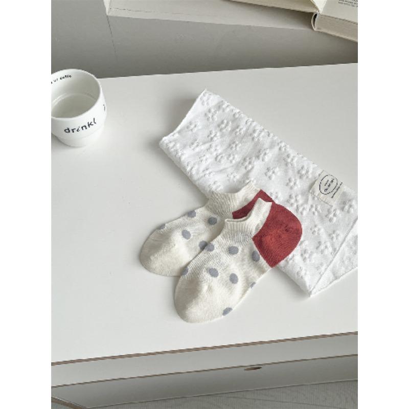 Pantofole Calzini Stampa Cartone Animato Carine Donna Silicone Antiscivolo Basso Taglio Calzini Casual Cotone Traspirante Estate Invisibili No Show