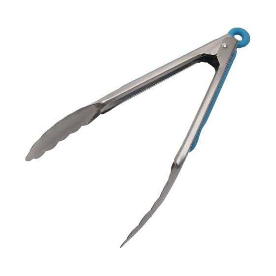 CAPTAIN STAG Barbecue BB Cute Multi BBQ Tongs 23cm Light Blue UG-3208