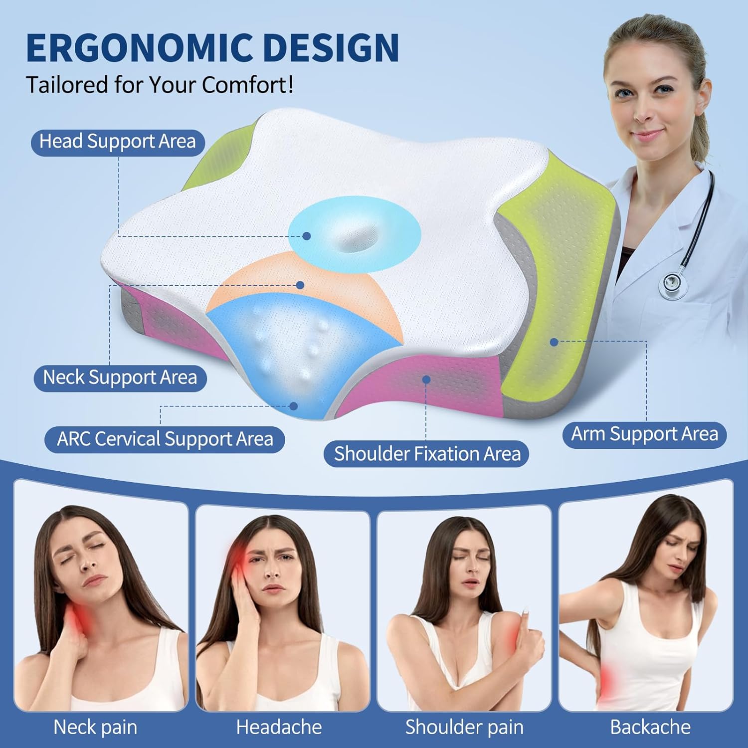 Шейная подушка для шеи — фото 4