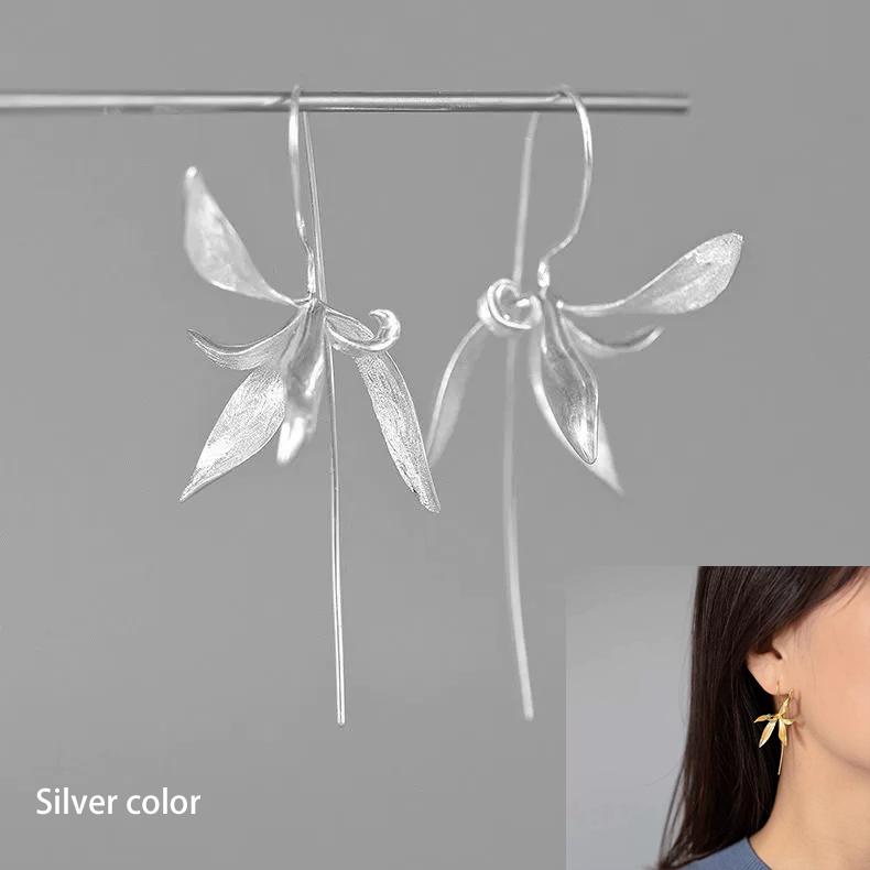 VENTFILLE 925 Sterling Silver Drop Earring For Women Zircon Crystal Hollow Out Cat Personality Jewelry Gift Dropshipping