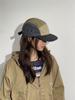 Stylish Five-Panel Quick Dry Skater Hat: Japanese Color Block, Hip Hop Flat Brim, Outdoor Sports Cap