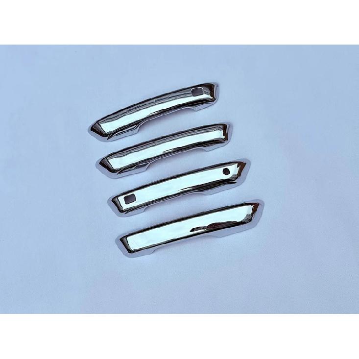 For Jeep Grand Cherokee 2024 2025 2026 Car Accessories ABS Chrome Door Handle Cover With Smart Key Hole Catch Cap Trim Molding