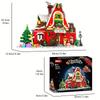 1301pcs Christmas Carnival X Art House Building Blocks Set Festive Red/White DIY Assembly Toy, Compatible with Major Brands, Miniature Christmas Items