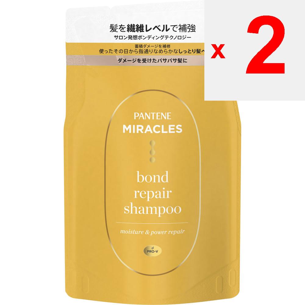 P&G Japan Pantene Miracles Bond Repair Series Moisture & Power Repair Szampon uzupełniający 350g Szampon/odżywka (premia) Delikatnie wmasuj w mokrą skórę.
