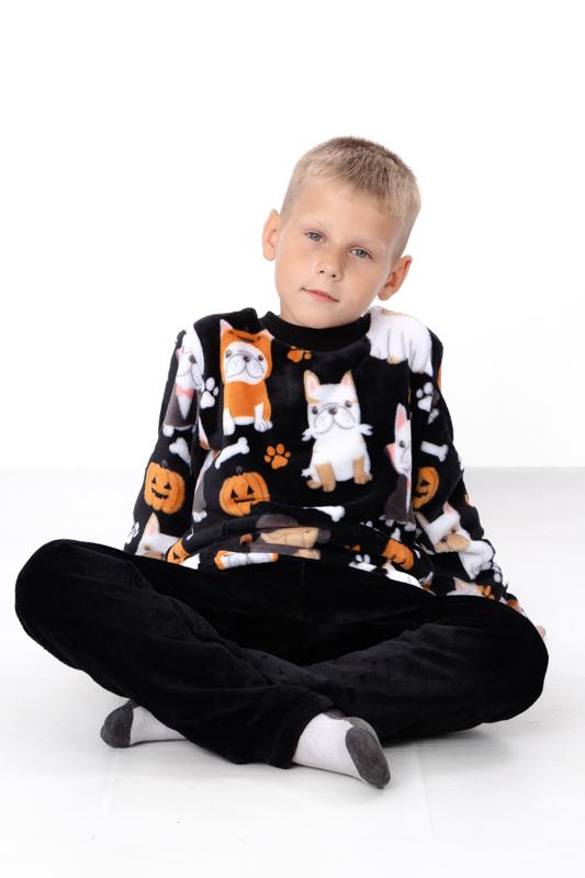 Boys’ Winter Pajama Set – Cozy Velsoft Fabric, Long Sleeve Top & Pants, Warm Sleepwear, Winter, 6079-035-4 HC