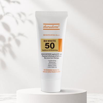 Ceraderm BB White SPF50+ PA+++ 40g Sun BB Cream for Oily & Combination Skin, 1 Pcs