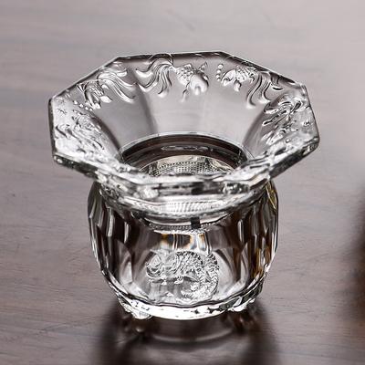 Thickened Glass Tea Cup Tea Set Accessories Tea Filter Creative Water Separation Transparent and Heat-resistant Filter 2025 New