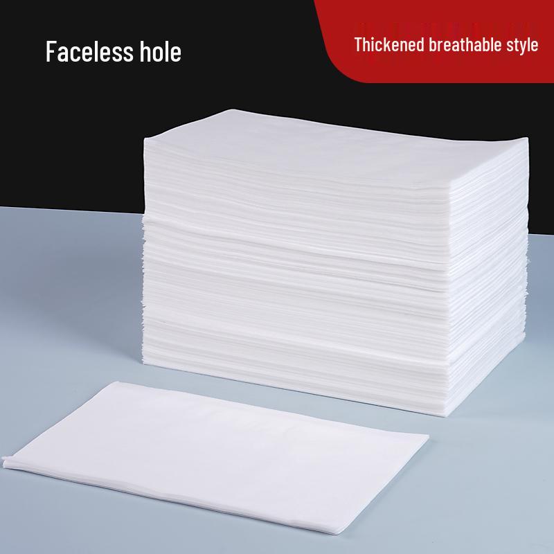 100 Thickened Waterproof Disposable Bed Sheets for Salons & Hospitals - Breathable, with Opening, Ideal for Foot Baths & Isolation