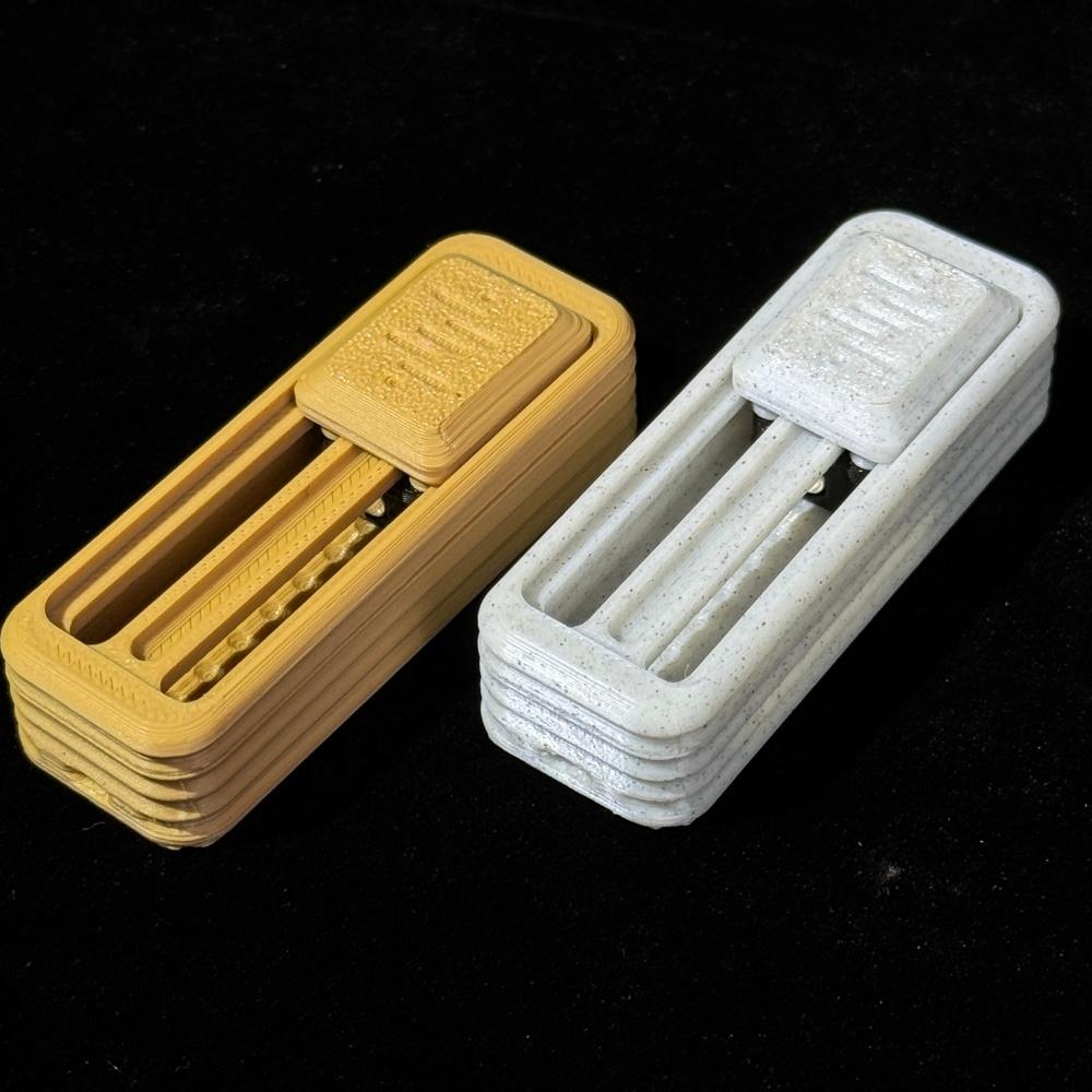 Creative 3D Printing process EDC Fidget Slider Push Card Stress Reliever Office Toy for Adults Anxiety ADHD Exquisite Gift