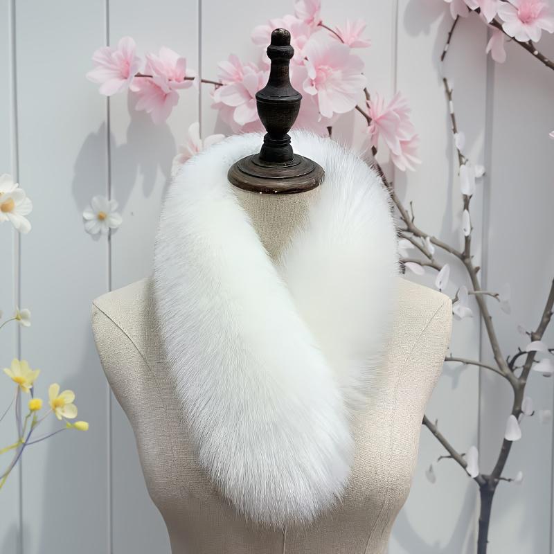 1PC Versatile Shawl Fashionable Multicolor Magnetic Suction Warm Scarf Gift Imitation Fox Fur Collar Plush