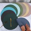 38cm Round Braided Tableware Mat Washable Anti Slip Dining Table Bowl Placemats Heat-Resistant Drink Cup Pad Coasters Home Decor