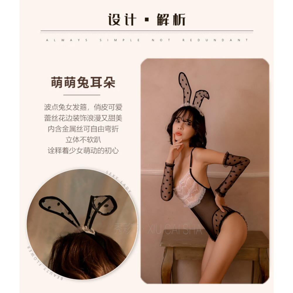 Sexy Lingerie Sexy Bunny Uniform Suit Seduction Pajamas Bed Passion Open Gear No-take-off Onesie