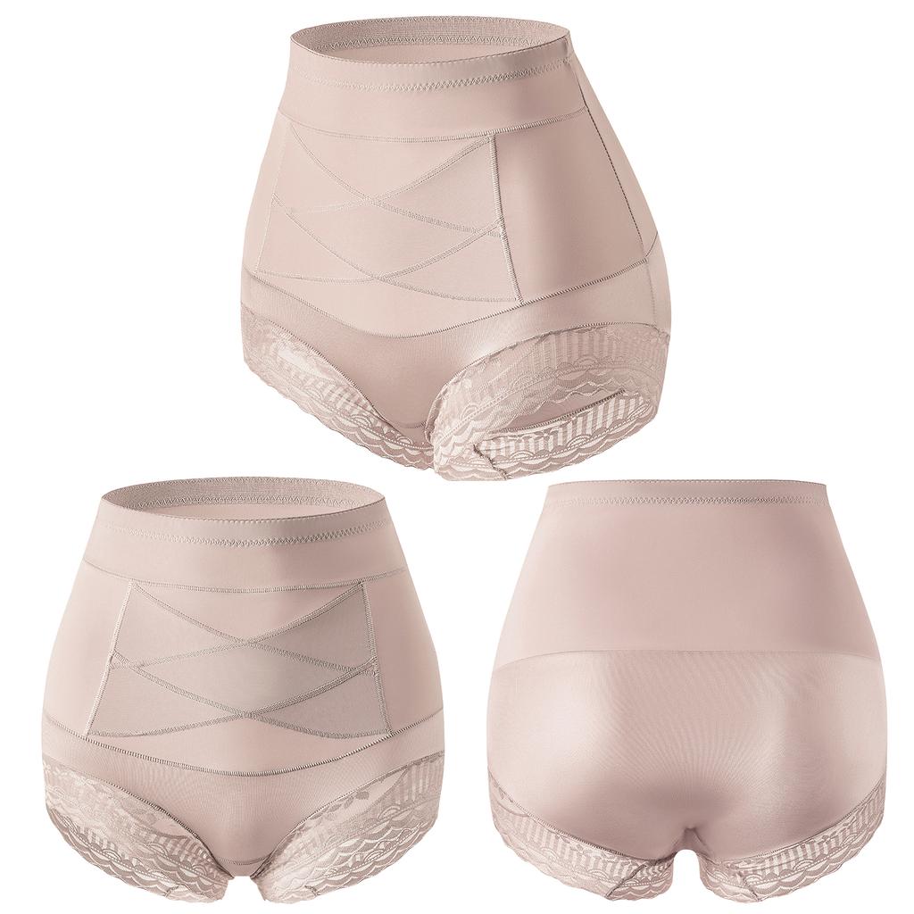 Women Shapewear Tummy Control Panties High Waisted Girdle Body Shaper Postpartum Slimming Underwear Lace Shaping Briefs