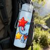 1PC Star Baby Elephant Pattern 750ml Color Plastic Sports Water Bottle Leakproof Flip Straw Lid Suitable for Sports Office Home Use