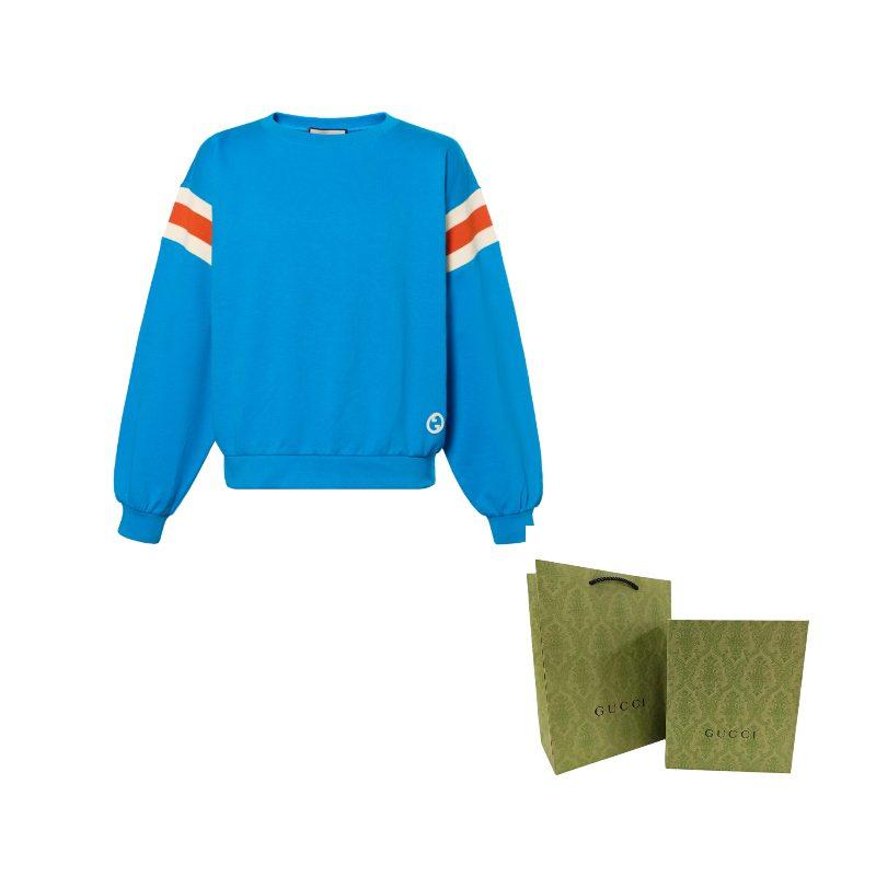 Gucci SS23 Sweatshirt Men's Blue 756653-XJFWE-4371