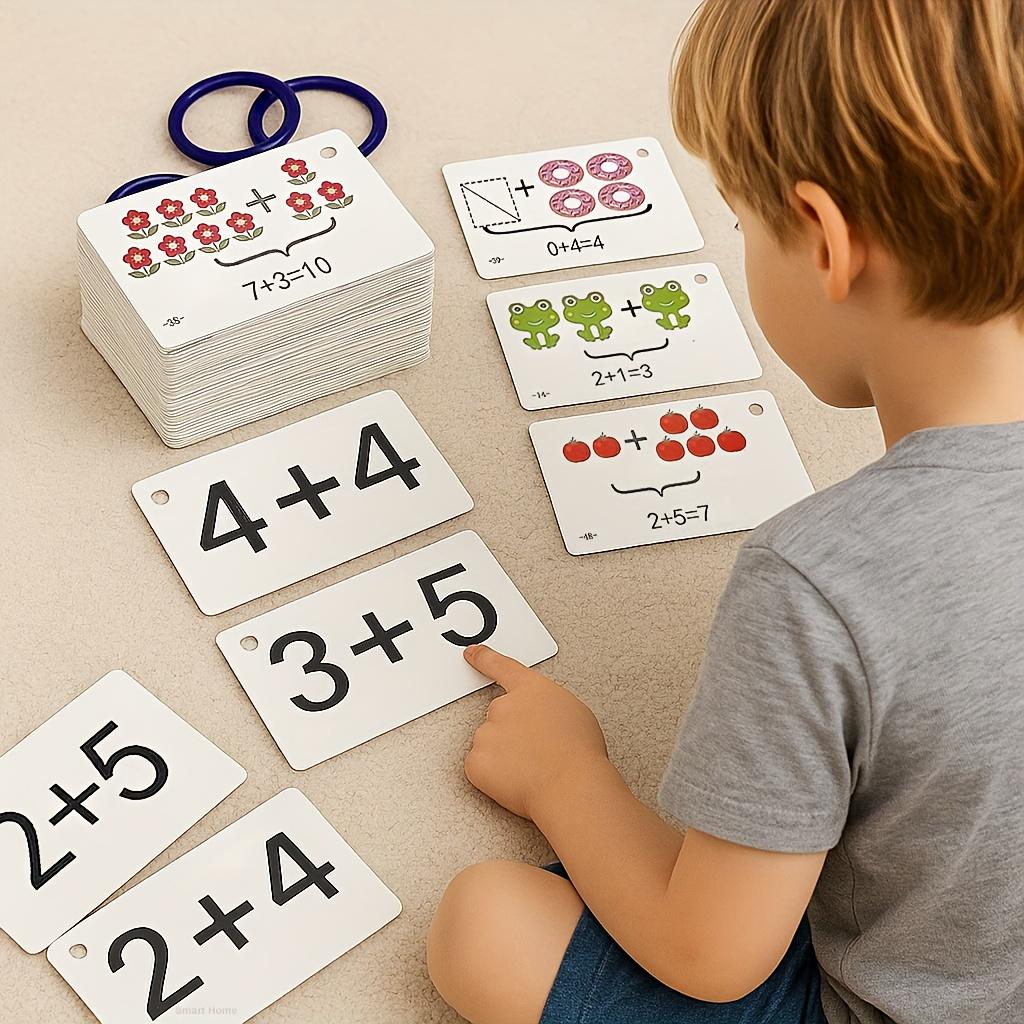132 Cards of Addition & Subtraction Within 0-10 a Complete Set ideal for Early Development Arithmetic Abilities Multiplication and