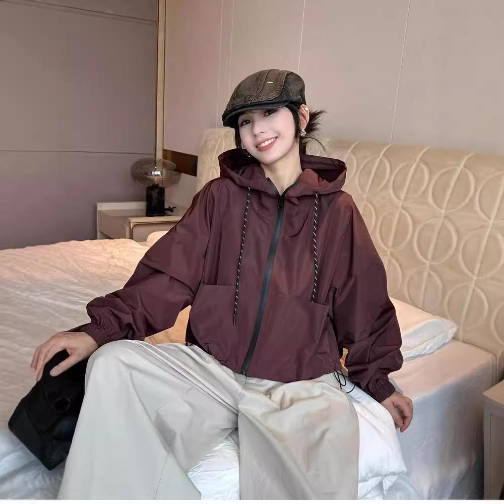 Women's Western-Style Hooded Assault Jacket - 2024 Autumn Casual Short Outerwear