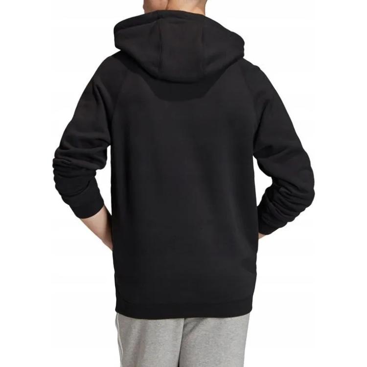 adidas Originale Adicolour Premium Kapuzenpullover mit Brustlogo und Kordelzug Herren Tops Schwarz FM9913