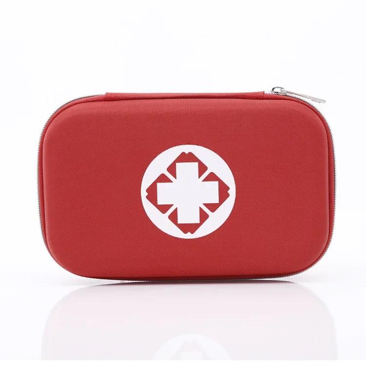 Empty Emergency Medicial EVA First Aid Bag for Travel Camping Car Outdoor First Aid Portable Case Storage 21x13x5cm красный