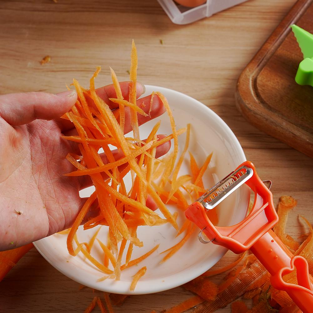 Multi functional Peeler Fruit Vegetable Peeler Stainless Steel Easy To Clean Kitchen Peeling Tool Carrots Potato Orange Lemon