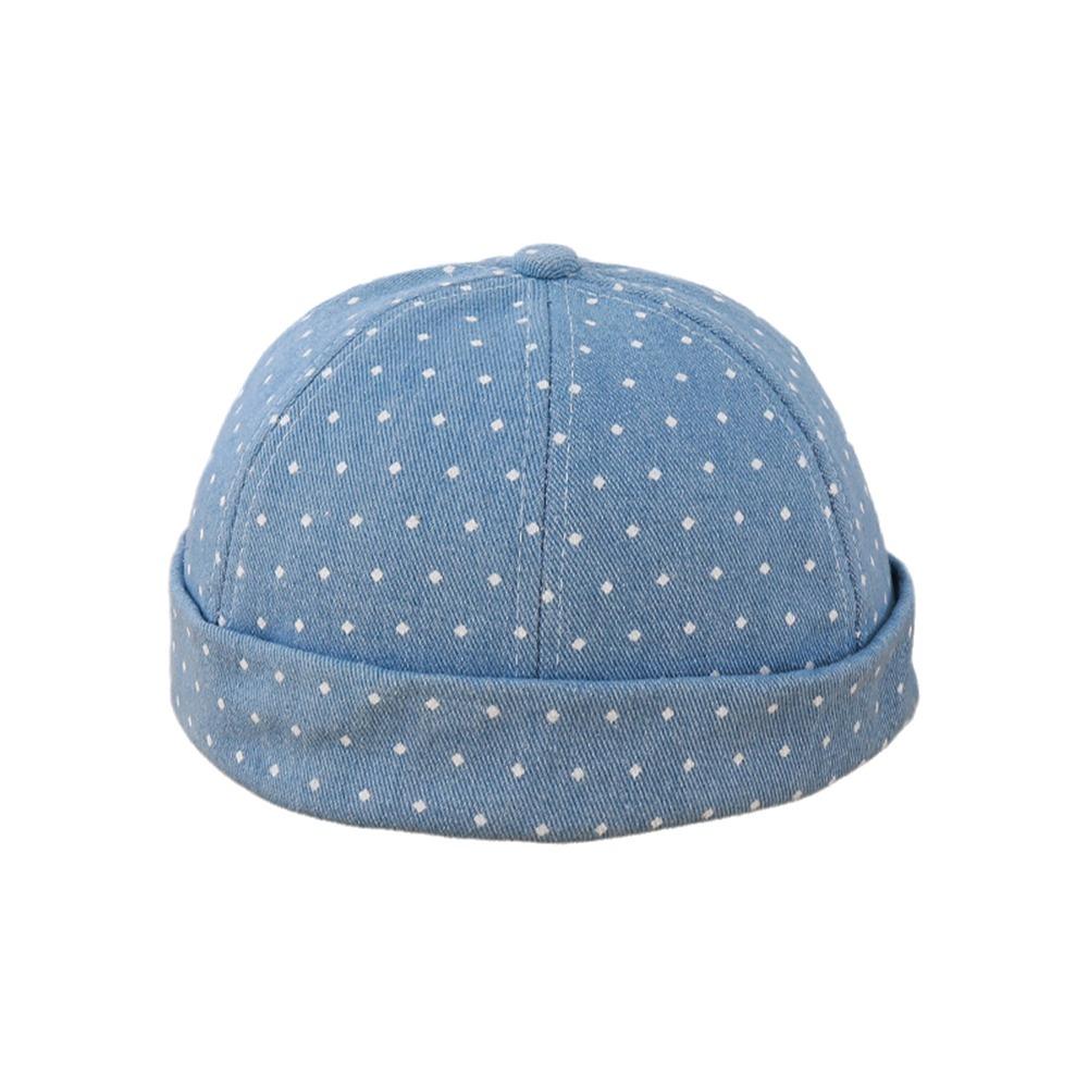 Fashion Washed Cotton Docker Cap Adjustable Windproof Melon Cap Breathable Casual Sailor Hat Streetwear