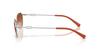 Armani Exchange Sunglasses Matte Silver Orange Gradient Brown 54mm 60207854 0AX2056S [ARMANI EXCHANGE]