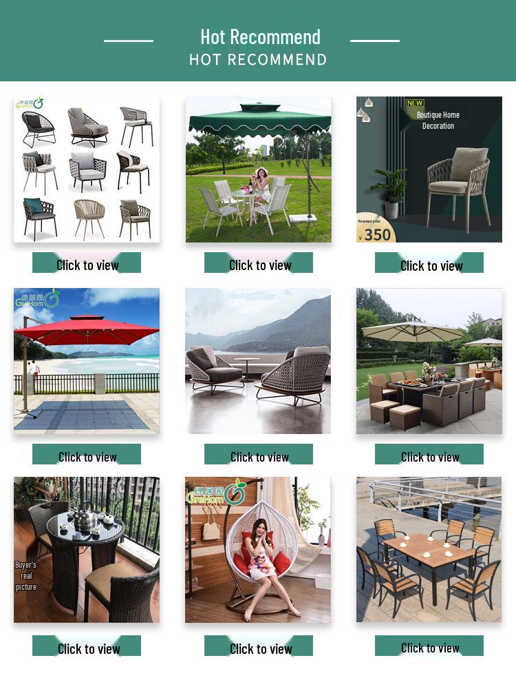 In-Stock Outdoor Hanging Swing Chair: Waterproof Wrought Iron Reclining Rocker for Balcony, Courtyard, or Garden