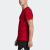 Adidas Letter Comfortable Versatile Sports Crew Neck Short Sleeve T-Shirt Men Tops Deep-Red ED7276