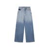 French Gradient Fashion Design Loose Versatile Slimming Casual Straight Leg Jeans Women Bottoms EQ53356