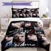 3-teiliges Bettwäsche-Set mit individuellem Namen von Stray Kids, Bettbezug mit Verschluss, beinhaltet 1 Bettbezug & 2 Kissenbezüge, Weich und bequem für alle Jahreszeiten.