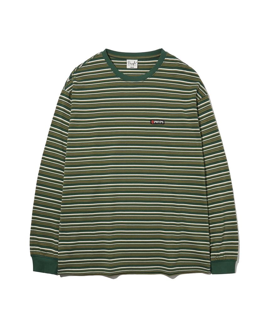 Physical Department Vintage Striped Long Sleeve_Green