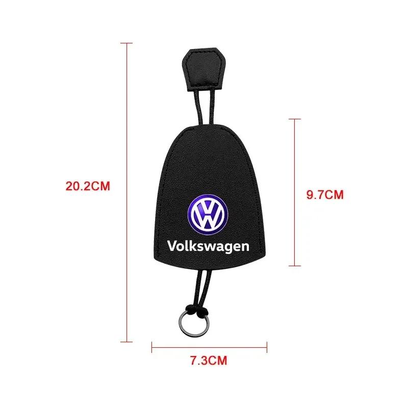 2025 Hot B6 For Volkswagen PU Car Remote Key Case Cover Shell Keychain Protect For Volkswagen Tharu R Polo T5 GTI Tiguan Passat