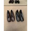 Small brown leather shoes with soft soles and one pedal, Doudou shoes, spring and autumn Korean square head deep mouth single shoes