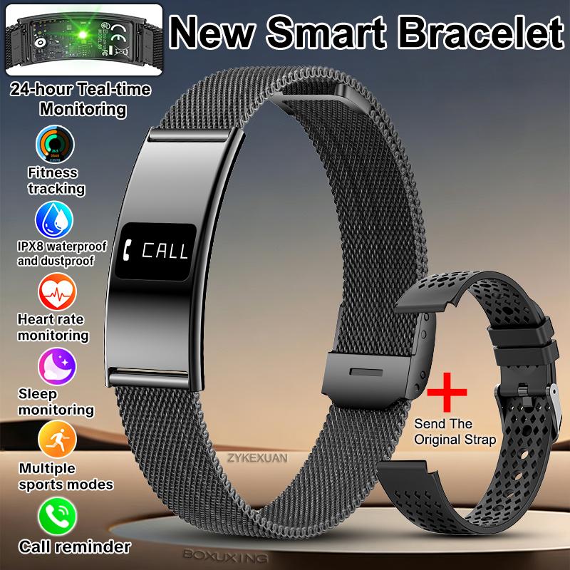 New Fitness Tracker Smart Bracelet Men Women Health Monitoring IPX8 Waterproof Smart Watch Heart Rate Sleep Monitor Smart Band