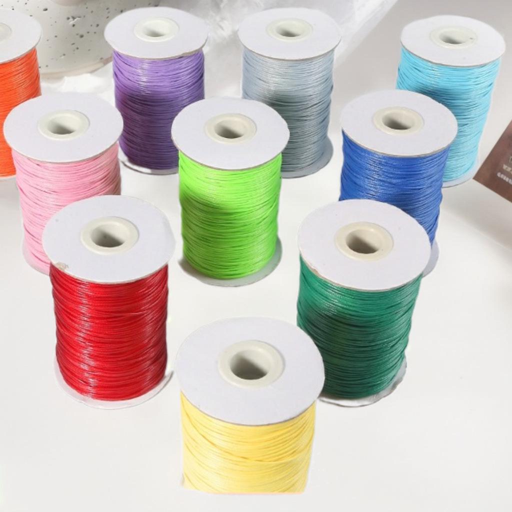 1mm Koreanisches Wachskordel für DIY-Flechten und handgewebte Halsketten