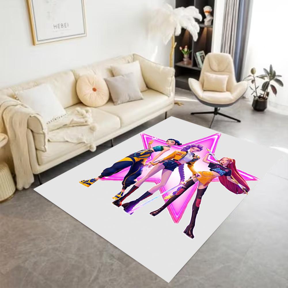 Neon Dreams: Future Fashion Area Rug Perfect for Bedrooms Kitchen Game Room Hallway Antislip Carpet Office home decor