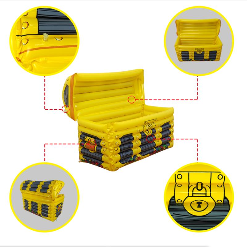 Indoor Outdoor Inflatable Ice Container PVC Beverage Cooler Treasure Box Multi-Purpose Bar Drinks Cool Leisure Supplies