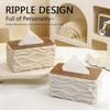 Boîte à mouchoirs simple grande capacité Housse Anti-poussière Boîte de rangement créative pour mouchoirs Couvercle en bois élégant Distributeur de serviettes pour la maison