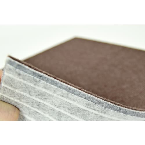 Watanabe Industries Japanese-Made Tile Carpet, Adhesive Pita Mat, Loop, Set of 4, 45x45cm, Brown